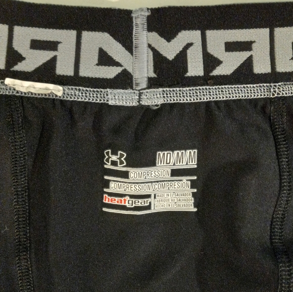 Under Armour Men's HeatGear Baselayer Compression Bike Shorts | Medium - Picture 3 of 5